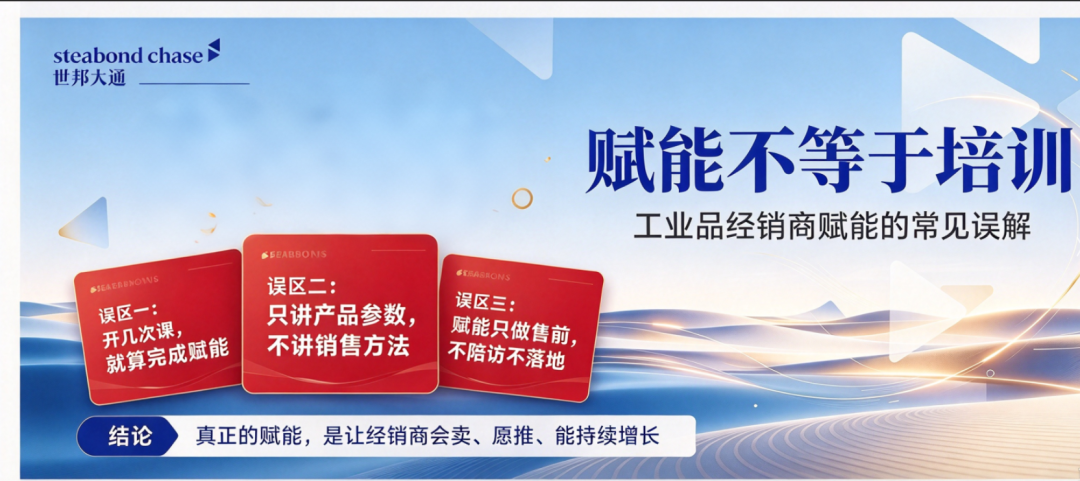 世邦大通工业品牌咨询观点：经销商最怕的不是进货，而是