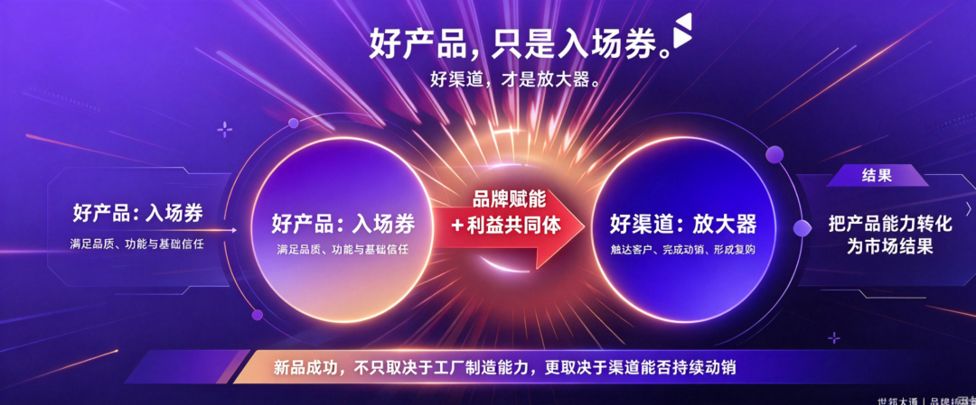 世邦大通科技品牌营销观点：好产品，只是入场券。 好渠道，才是放大器。